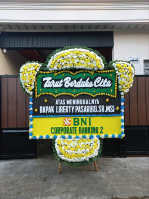 Papan Bunga Duka di Rawa Mekarjaya