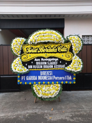 Papan Bunga Duka di Rawa Mekarjaya
