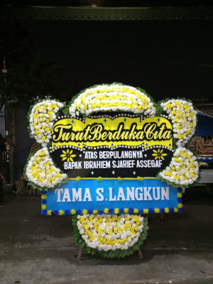 Papan Bunga Duka di Rawa Mekarjaya