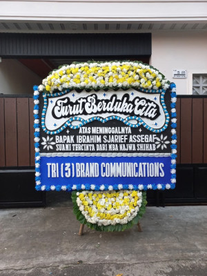 Papan Bunga Duka di Rawa Mekarjaya